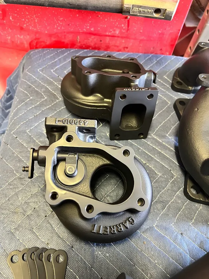 Black coated turbo housings