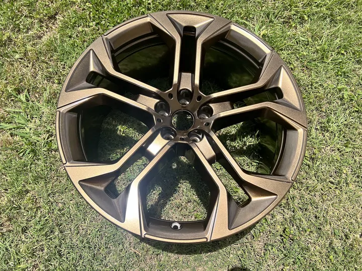 Bronze five-spoke wheel